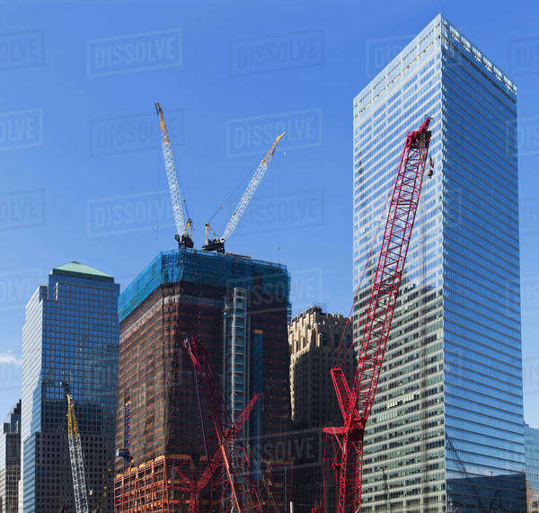 USA, New York, New York City, Construction site of World Trade Center