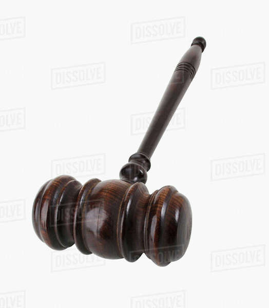 Close up of gavel Stock Photo Dissolve
