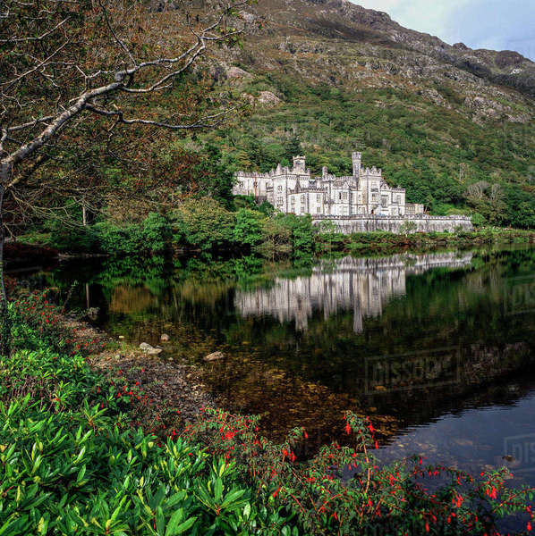 Building At The Waterfront, Kylemore Abbey, Connemara, County Galway