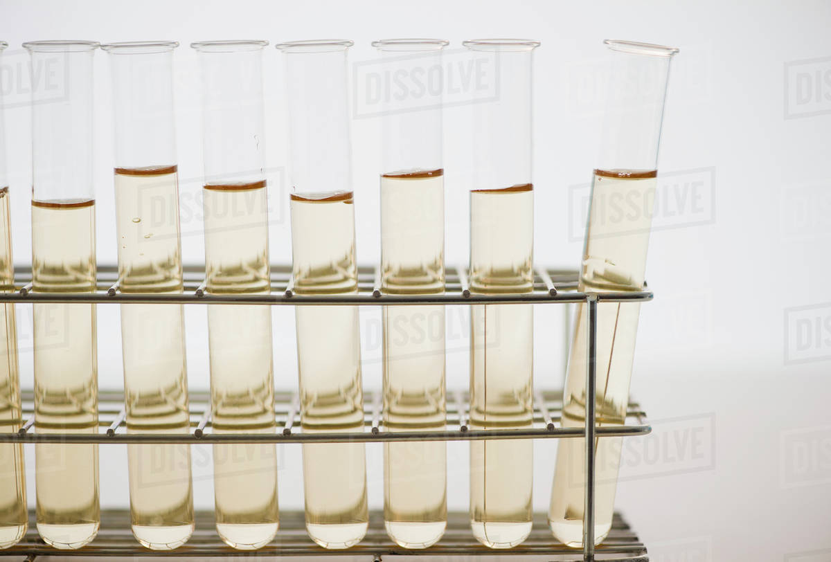 Liquid in test tubes Stock Photo Dissolve