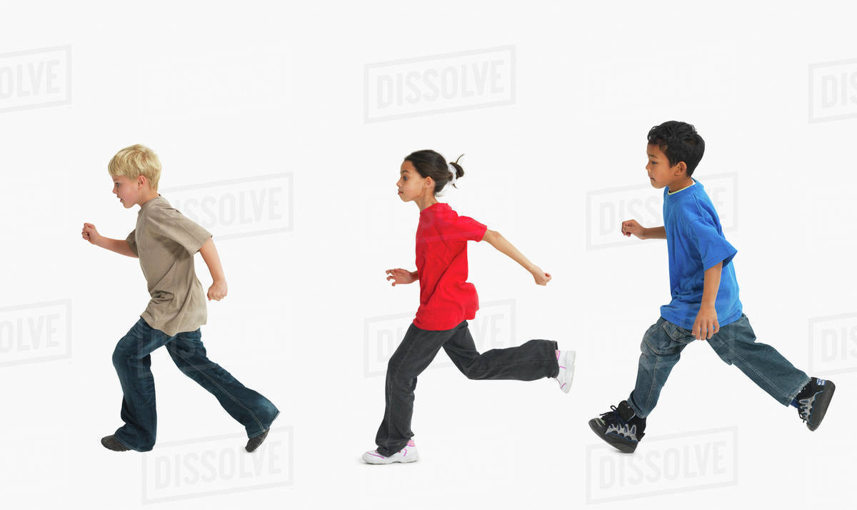 Children running - Stock Photo - Dissolve