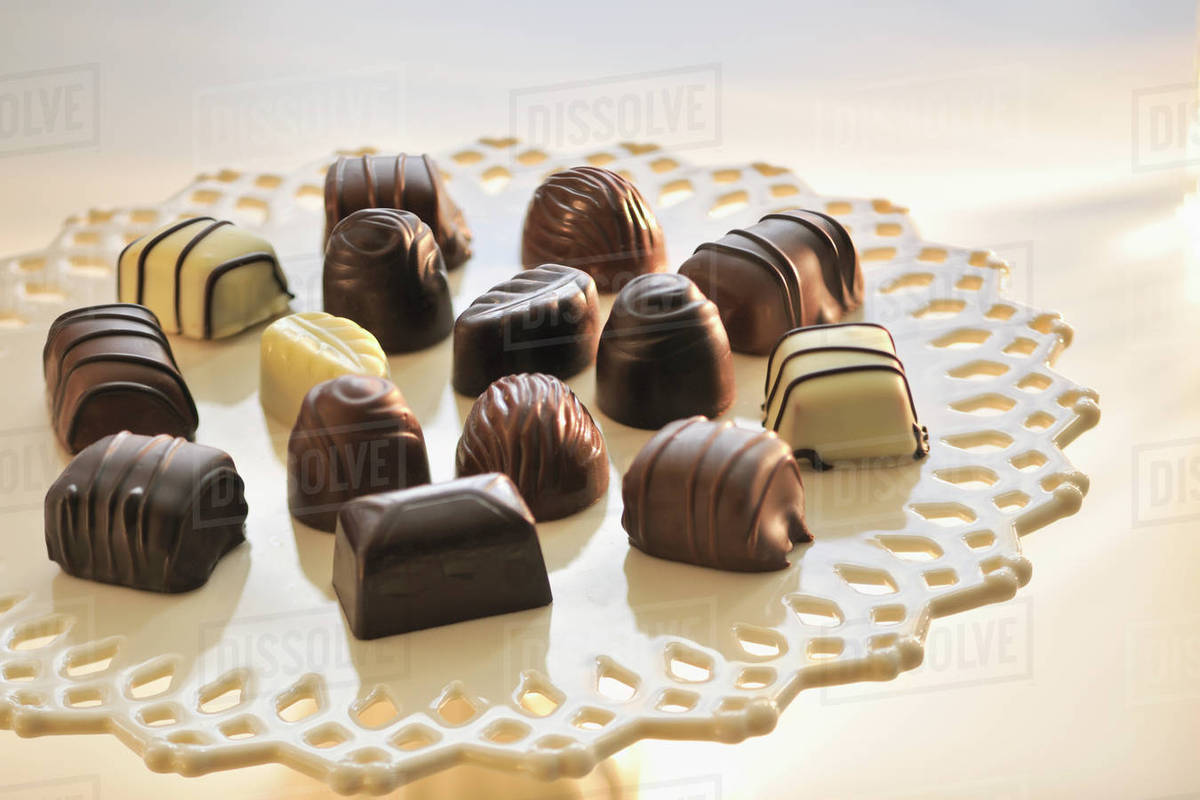 Assorted chocolates Stock Photo Dissolve