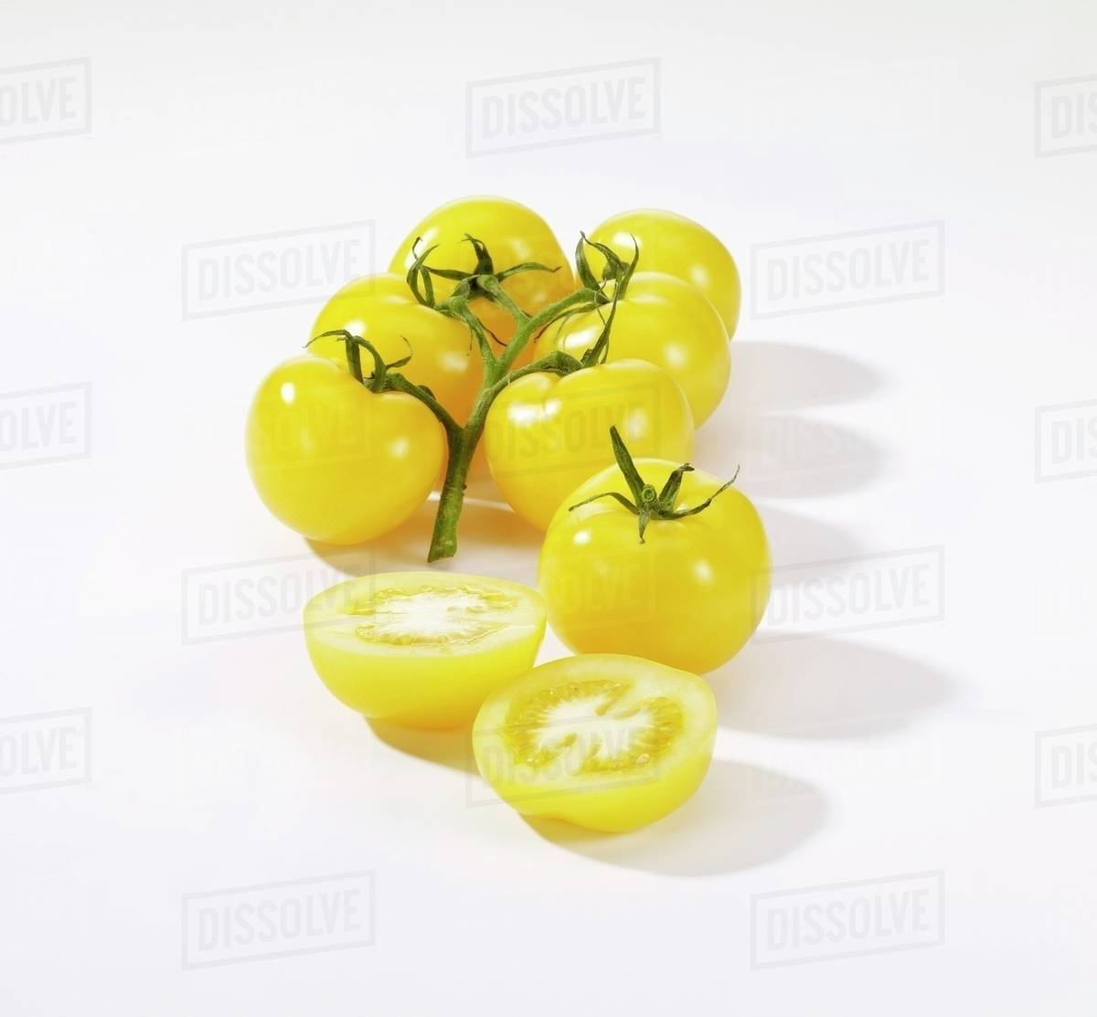 Yellow tomatoes Stock Photo Dissolve