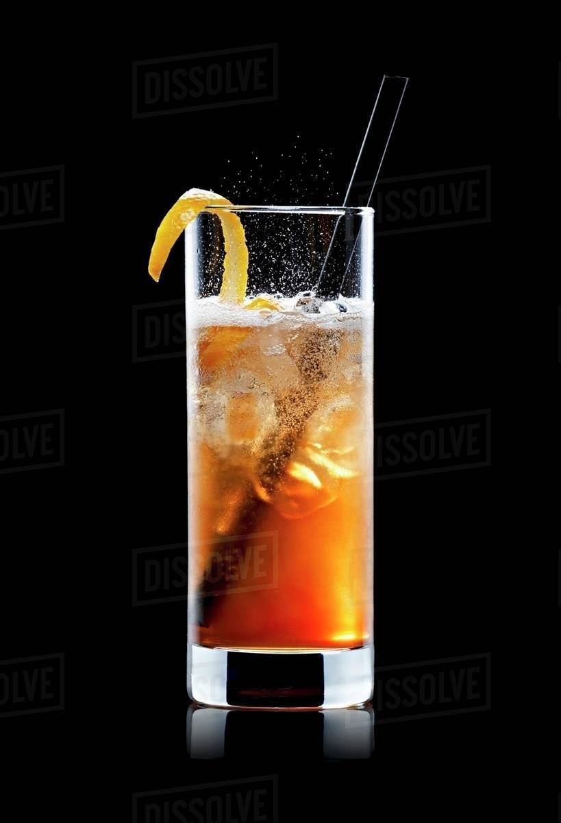 Drink made with Jagermeister and Red Bull Stock Photo Dissolve
