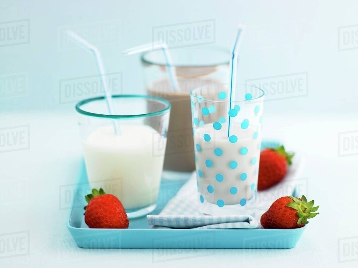Milkbased drinks Stock Photo Dissolve