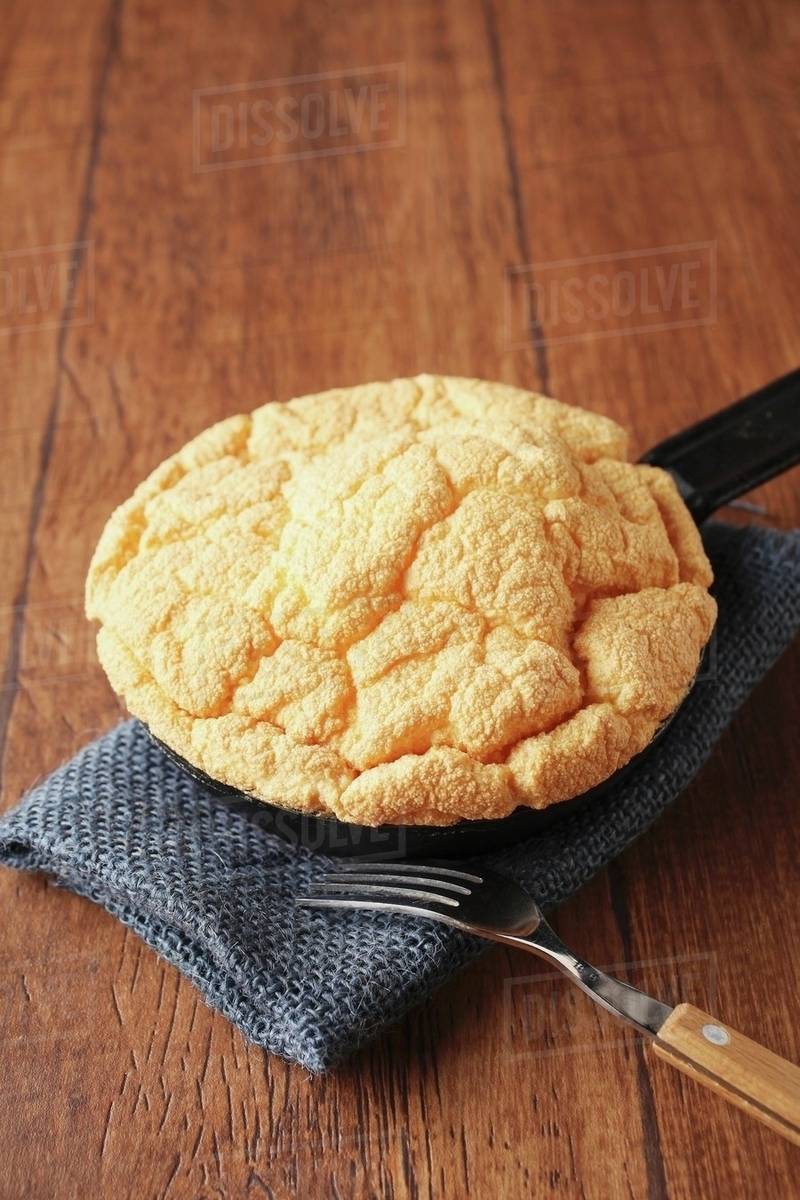 A souffle in a pan Stock Photo Dissolve