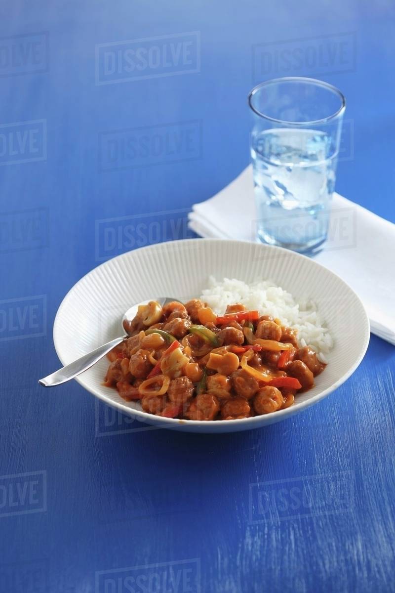 Meat balls in Zingara sauce Stock Photo Dissolve