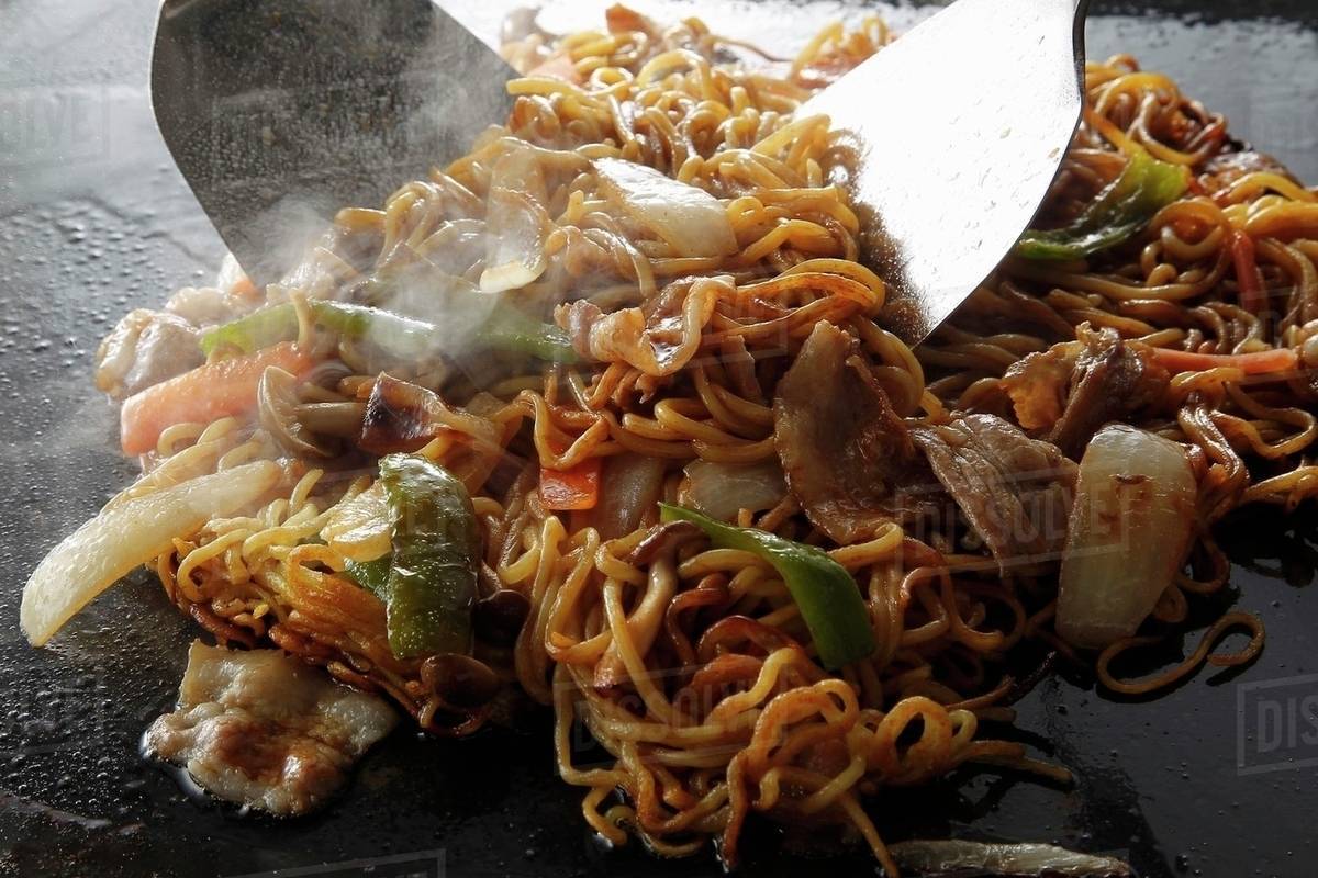 Yakisoba Japanese Noodle Dish Stock Photo Dissolve