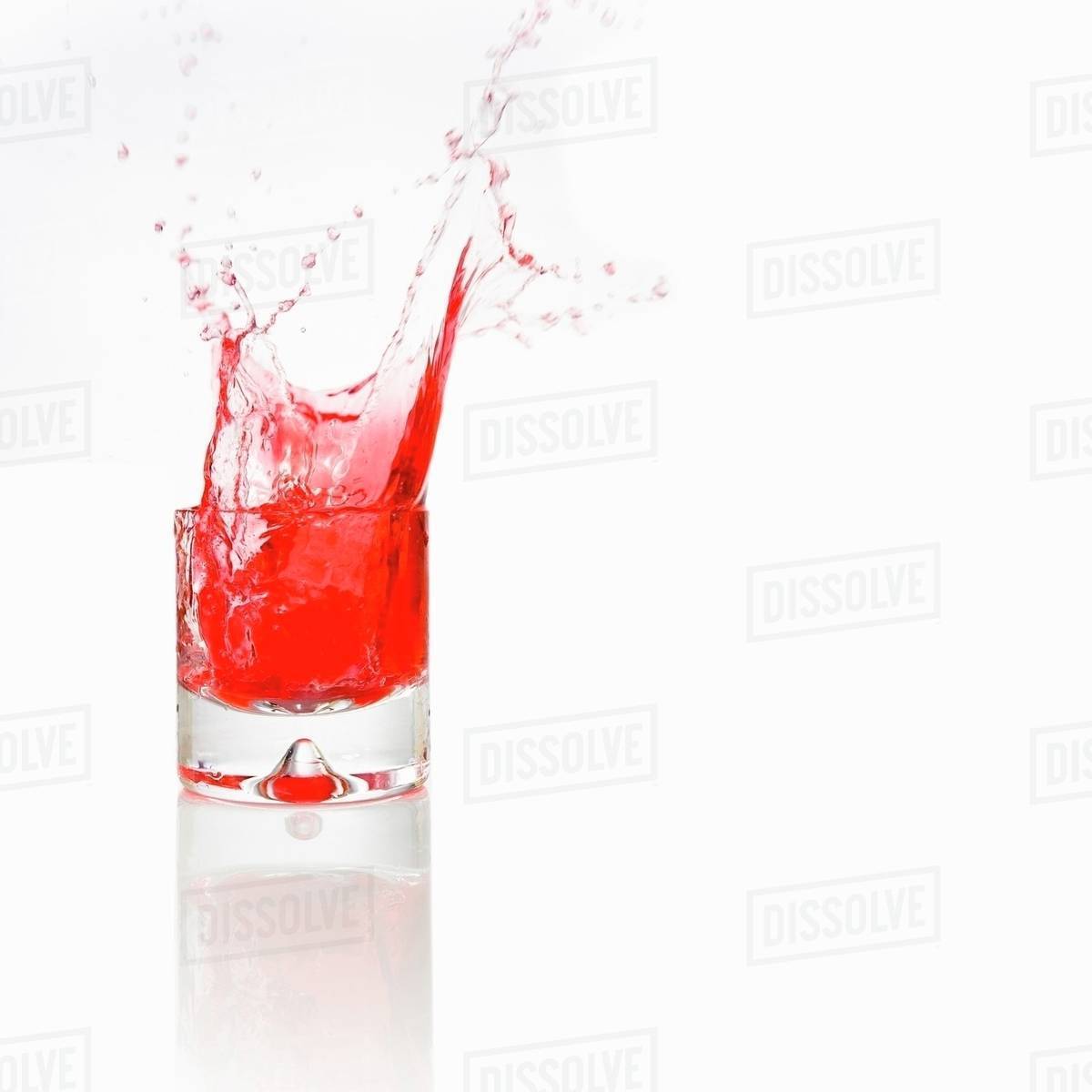 Red water splash Stock Photo Dissolve