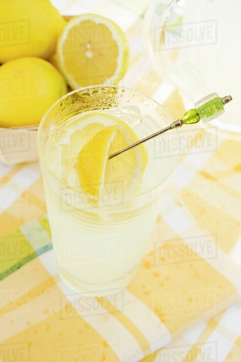 A glass of lemonade Stock Photo Dissolve