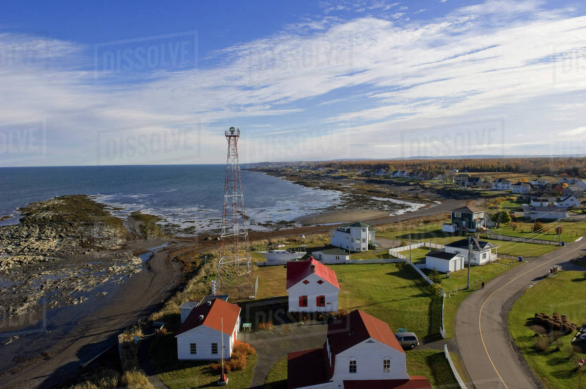 Overview of Rimouski, Quebec, Canada Stock Photo Dissolve