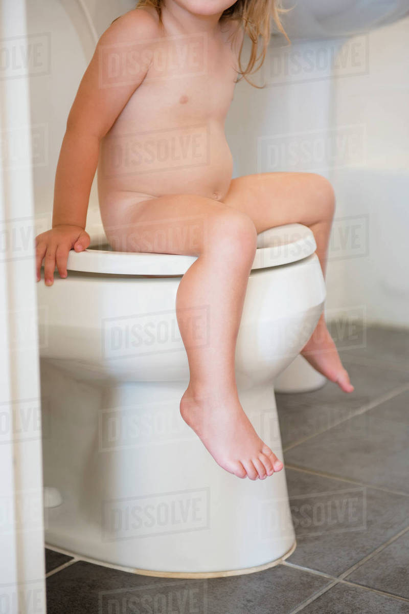 potty naked girl Nude Caucasian girl sitting on toilet - Stock Photo - Dissolve