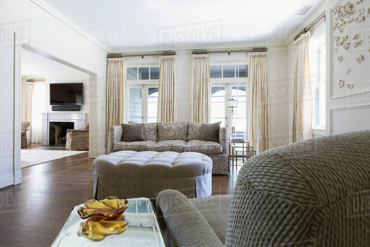 Armchair And Sofa In Ornate Living Room Stock Photo Dissolve Armchair And Sofa In Ornate Living Room