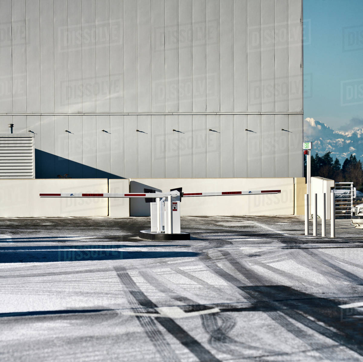 Parking Lot Barrier Arms Stock Photo Dissolve