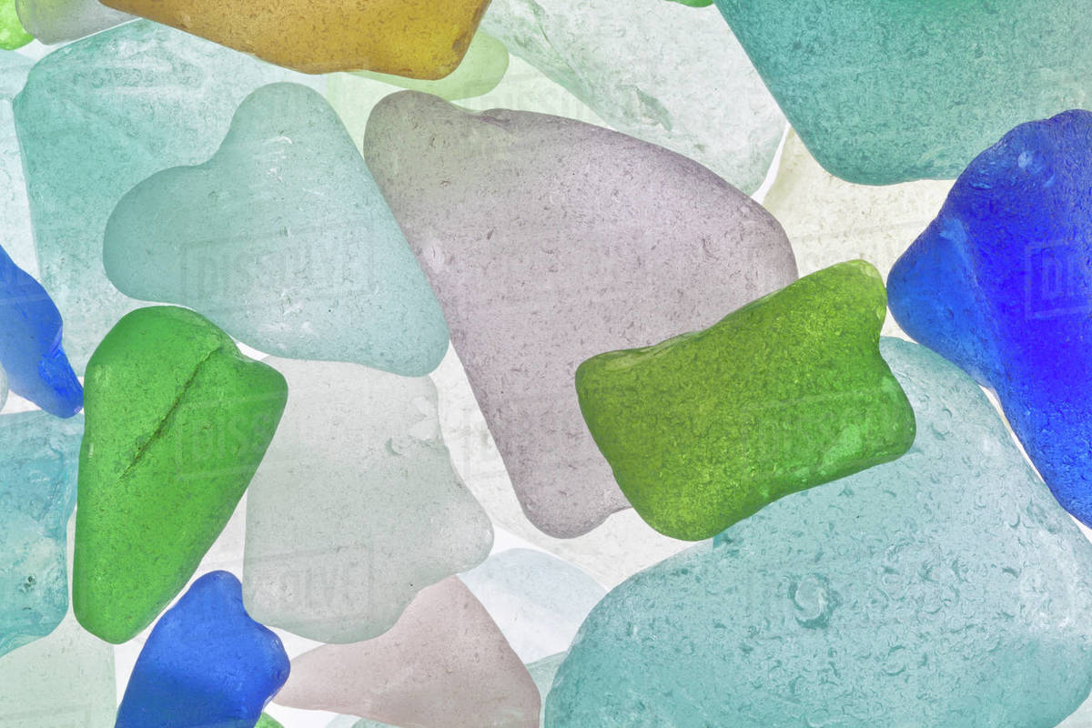 Studio shot of Beach Glass Stock Photo Dissolve