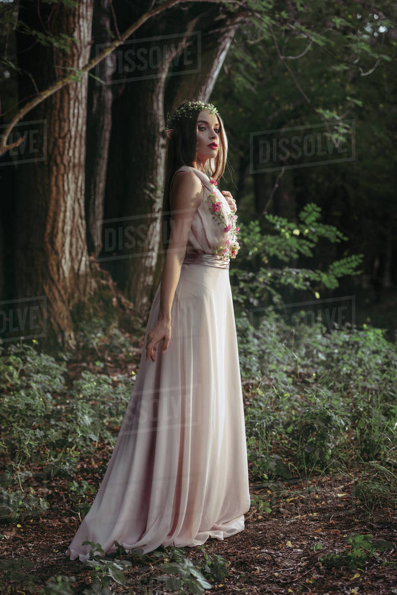 elf bridesmaid dresses Wrap and Tie Gown Brown / Plus Size Custom Fit
