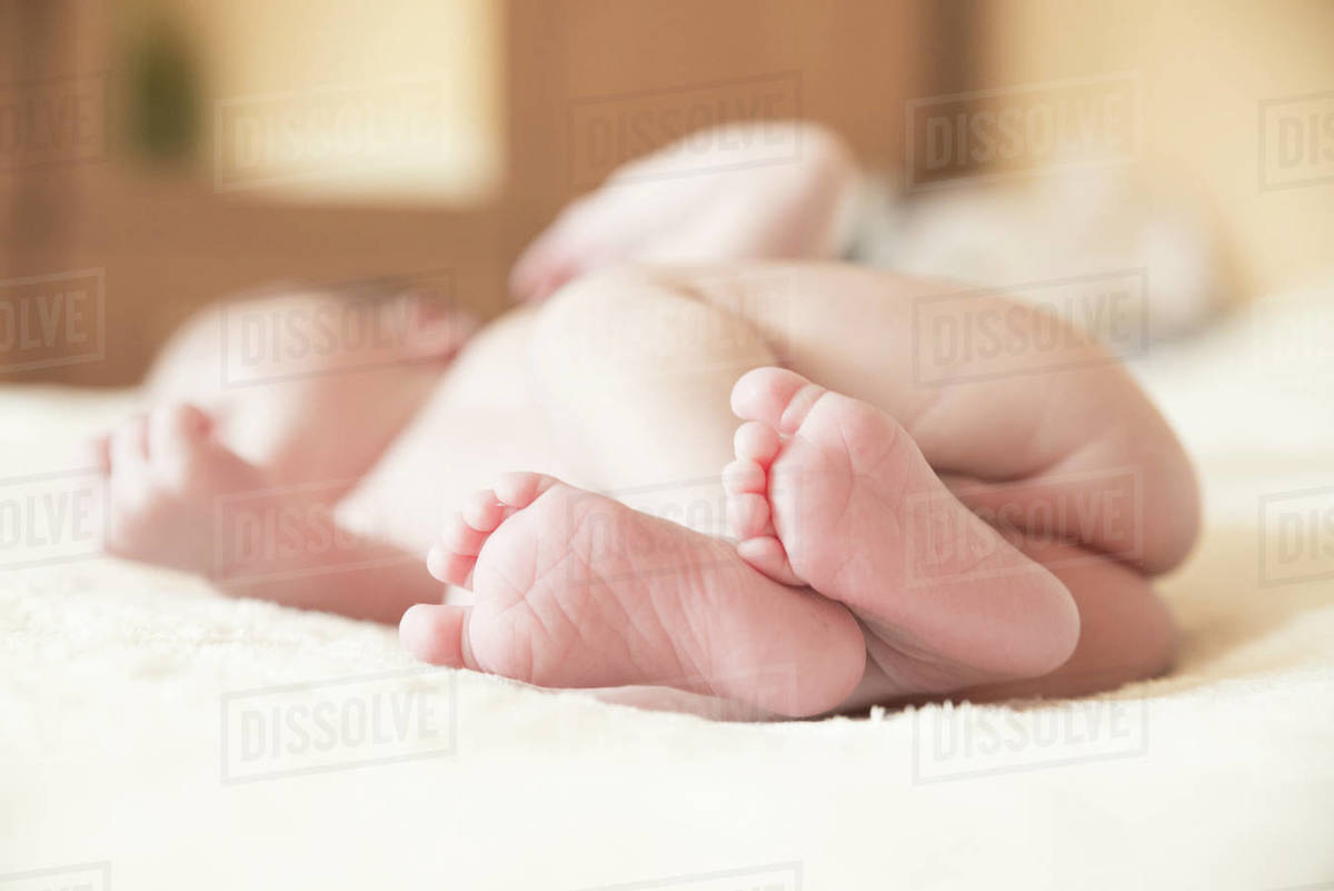 sleeping boy naked Naked newborn baby boy sleeping on blanket - Stock Photo - Dissolve