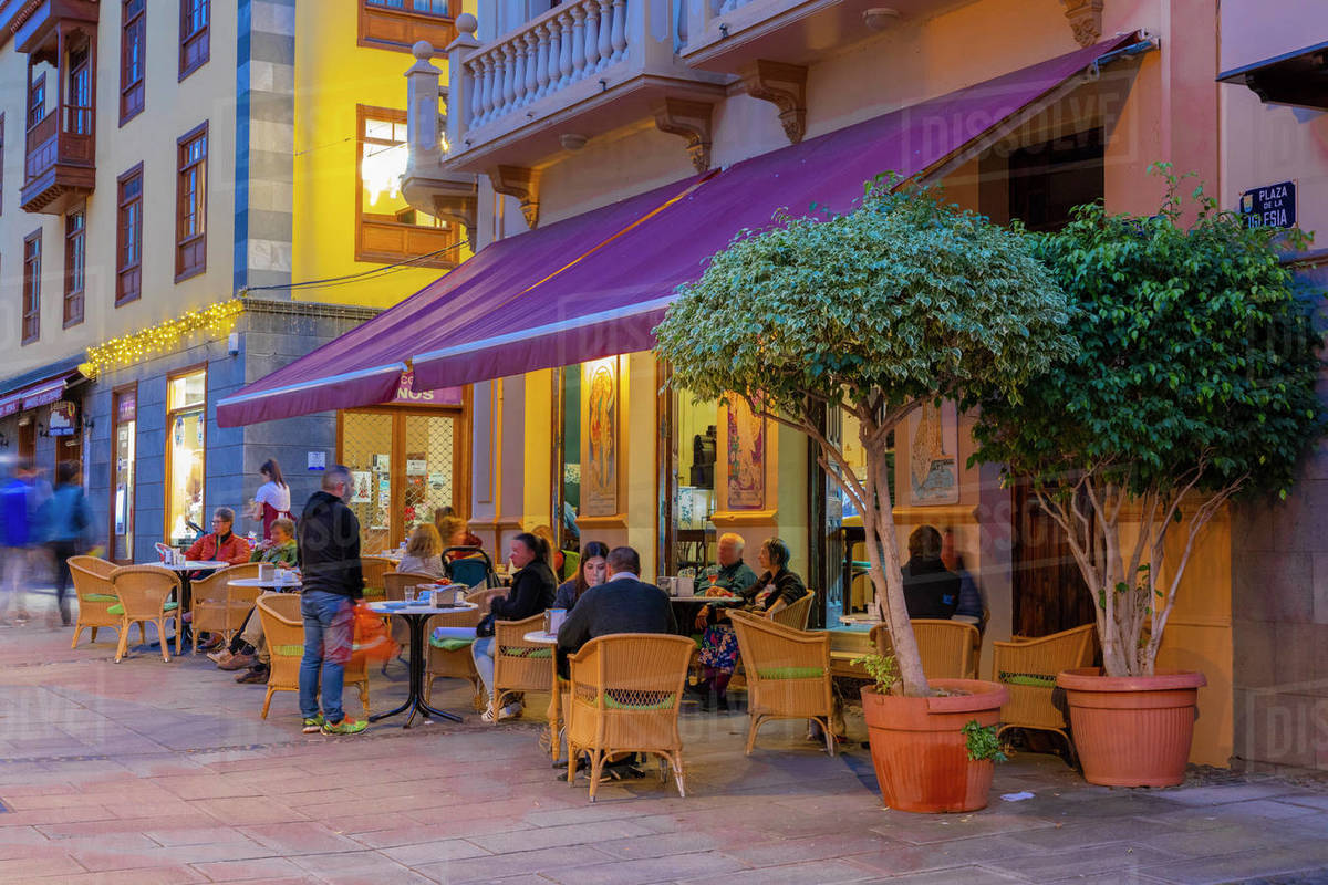 Restaurant, Puerto de la Cruz, Tenerife, Canary Islands, Spain, Atlantic Ocean, Europe Royalty-free stock photo