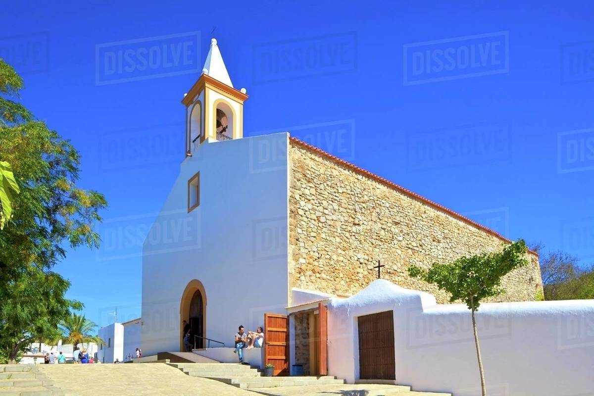 Sant Joan de Labritja Church, Ibiza, Balearic Islands, Spain, Mediterranean, Europe Royalty-free stock photo