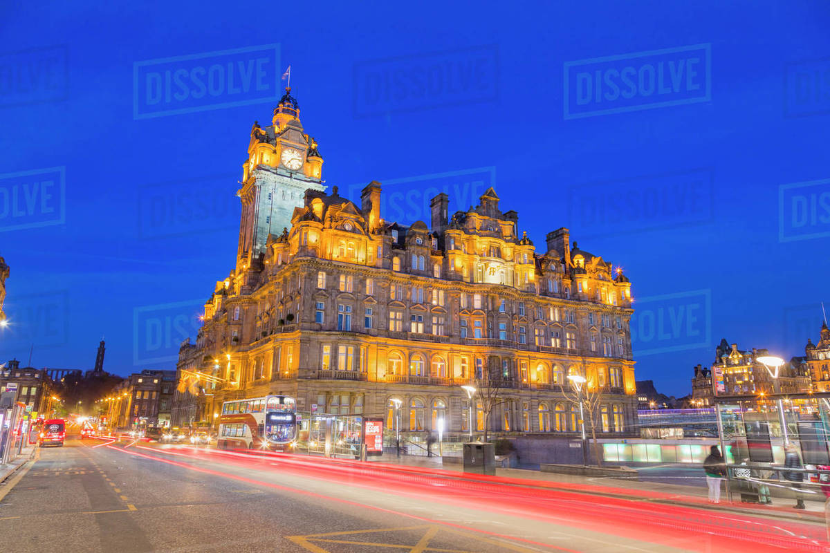 Balmoral Hotel, Princes Street, UNESCO World Heritage Site, Edinburgh, Scotland, United Kingdom, Europe Royalty-free stock photo