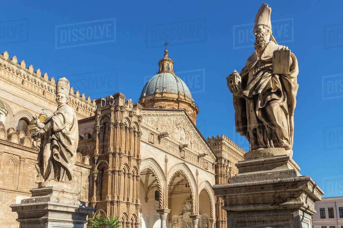 Palermo Cathedral, UNESCO World Heritage Site, Palermo, Sicily, Italy, Europe Royalty-free stock photo