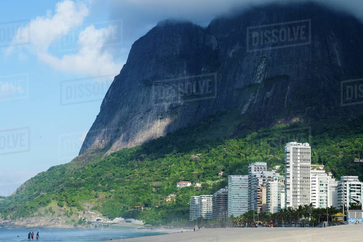Sao Conrado Beach And The Pedra Da Gavea In Rio De Janeiro s Southern 