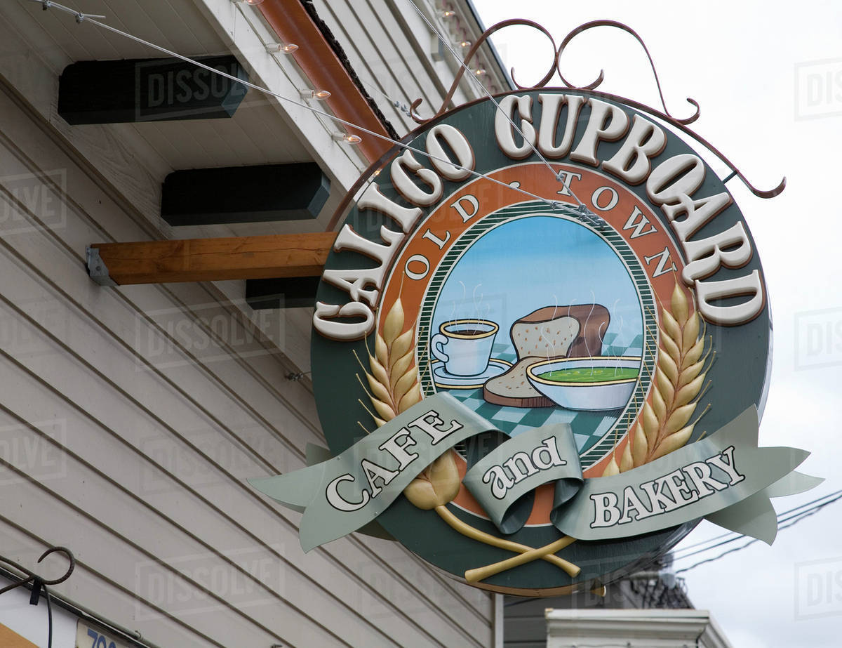 WA, La Conner, La Conner shops, a tourists' delight Stock Photo