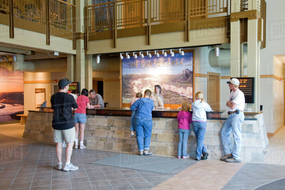 WY, Yellowstone National Park, Canyon Visitor Education Center, at