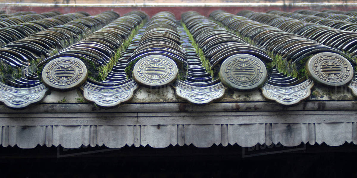 Asia, Vietnam. Ornate ceramic roof tiles, Minh Mang Tomb, Hue, Thua ... Asia, Vietnam. Ornate ceramic roof tiles, Minh Mang Tomb, Hue, Thua ...