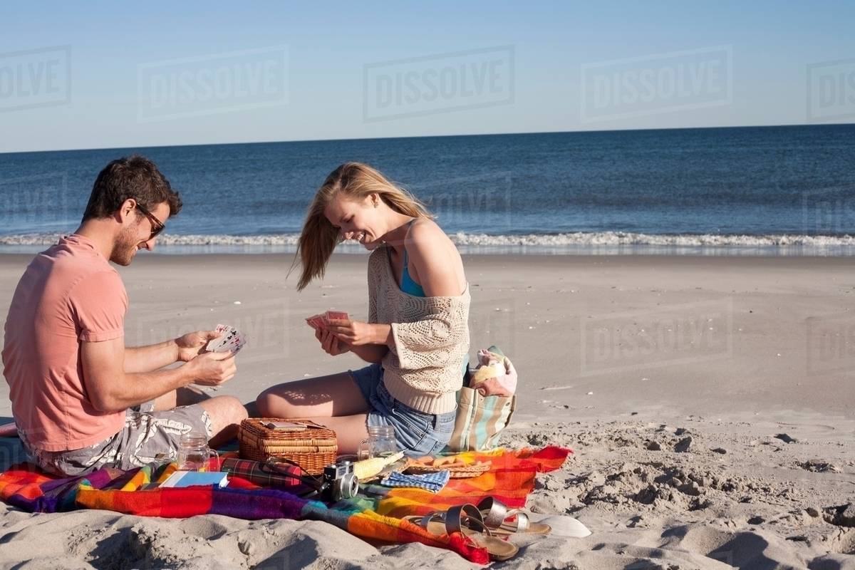 Playing Cards On Beach Breezy Point Queens New York Usa Playing Cards On Beach Breezy Point Queens New York Usa
