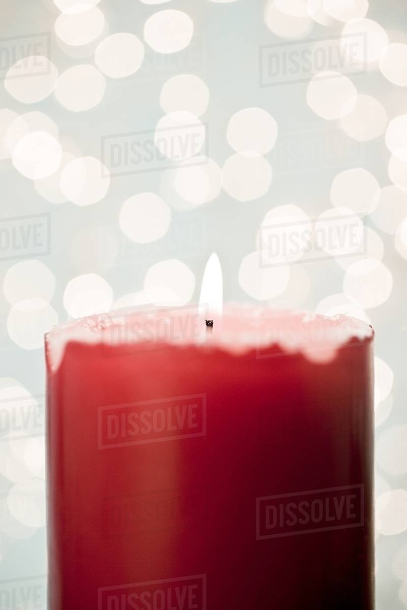 Red candle Stock Photo Dissolve