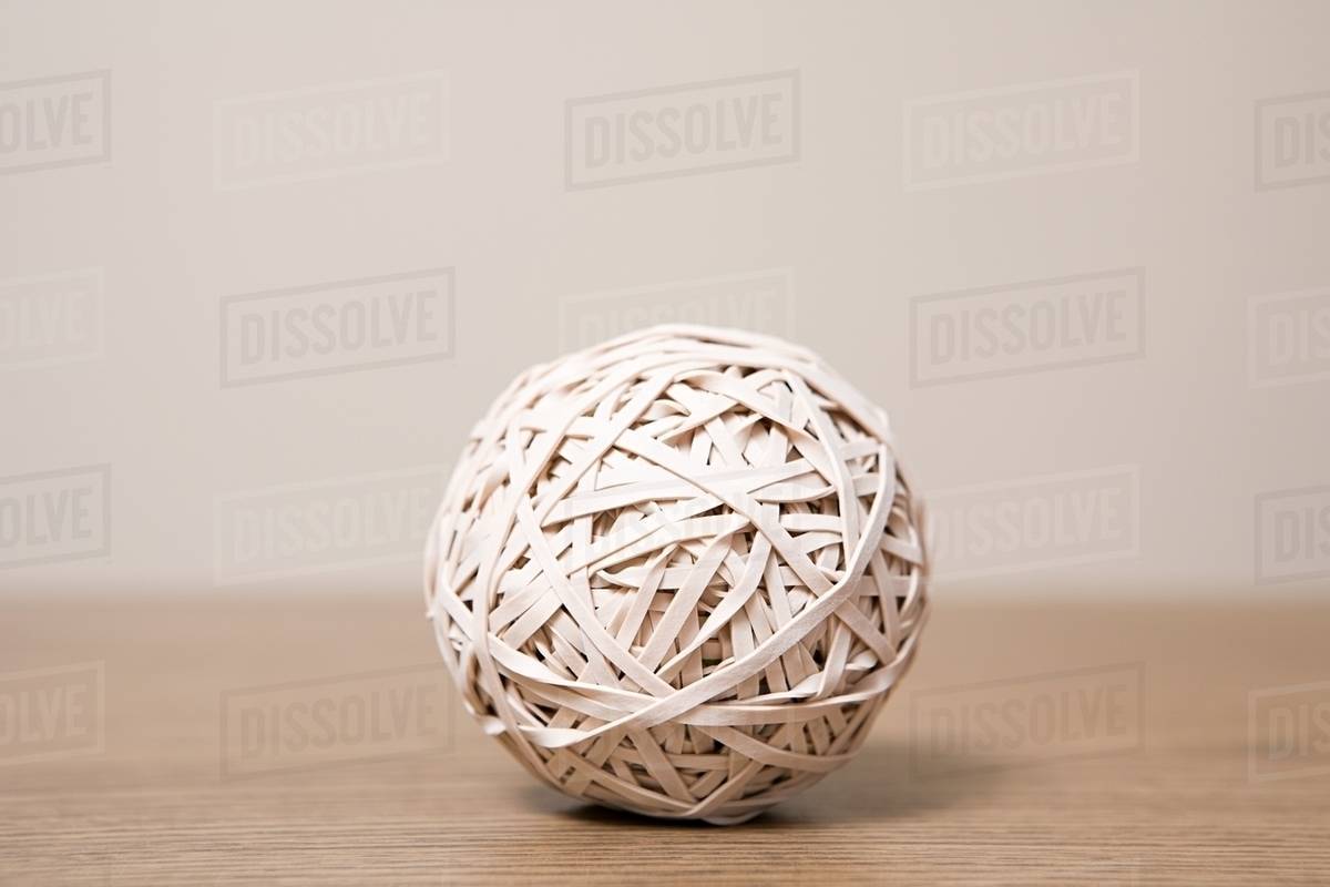 Rubber band ball Stock Photo Dissolve