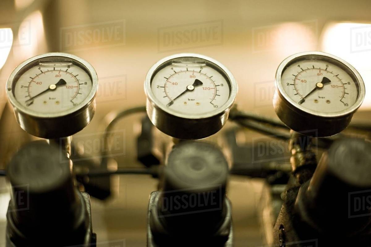 Pressure indicators Stock Photo Dissolve