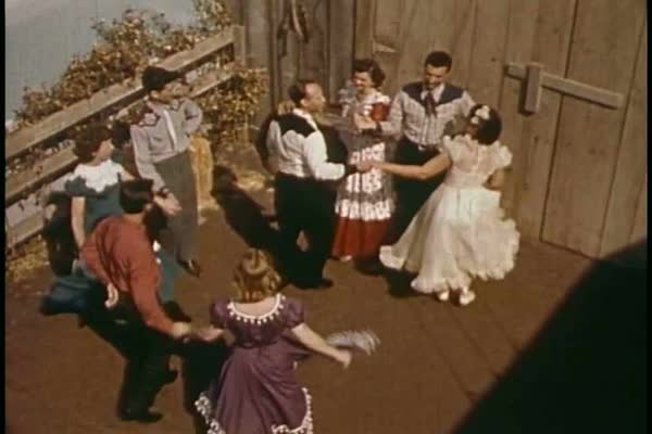 Simple square dance steps