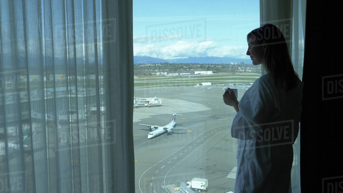 VANCOUVER INTERNATIONAL AIRPORT, CANADA, MARCH 2018 CLOSE UP Smiling