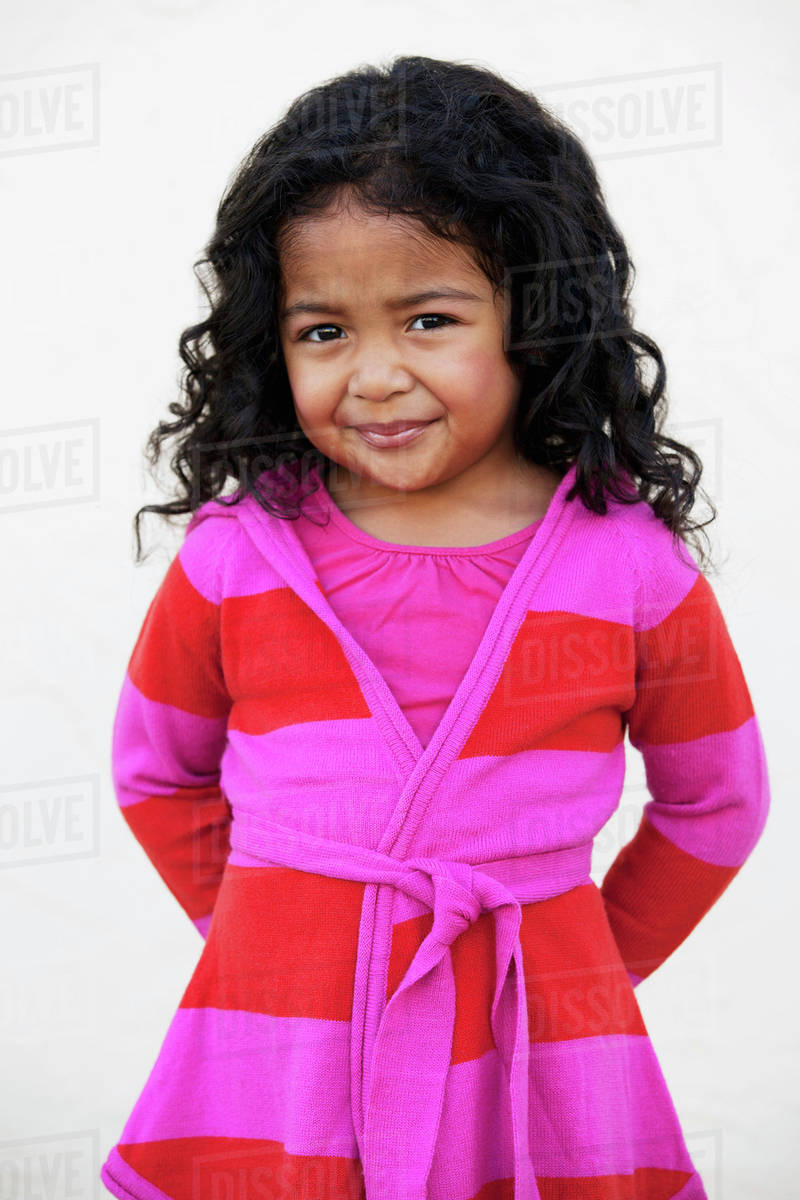 red pink striped sweater