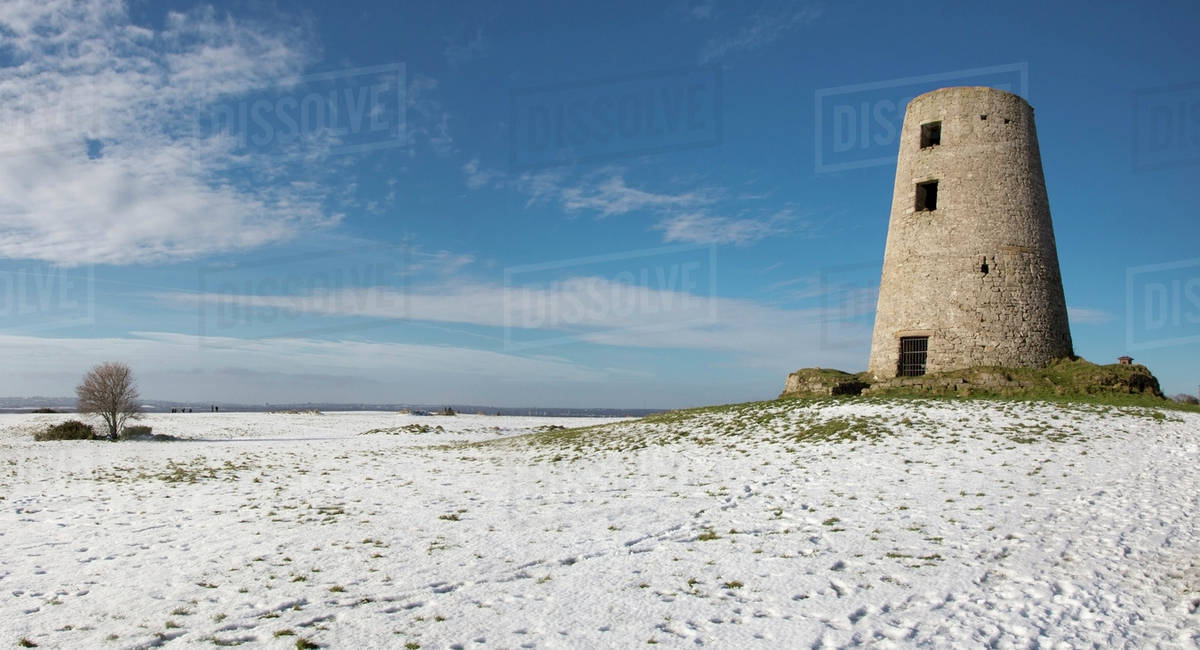 Cleadon mill;South shields tyne and wear england Stock Photo Dissolve