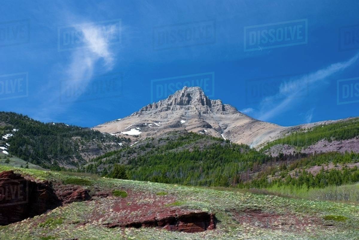 Bellevue Mountain, Waterton Lakes National Park, Alberta Stock Photo