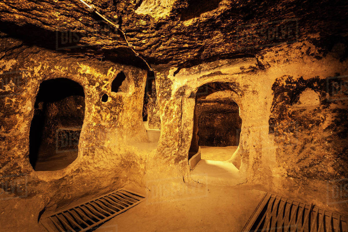 Tunnels And Caves In The Kaymakli Underground City; Kaymakli, Turkey
