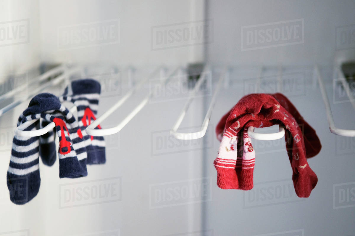 Socks drying Stock Photo Dissolve