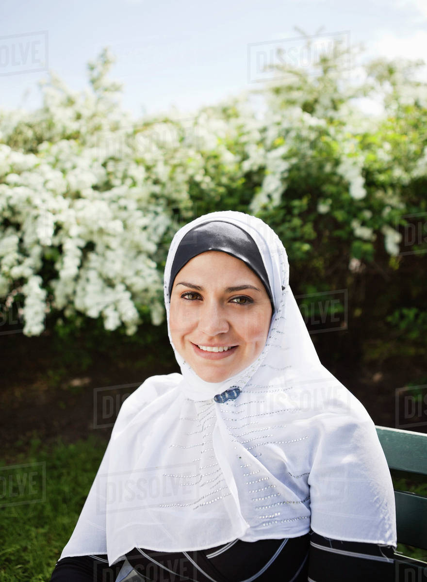 Woman in head scarf Stock Photo Dissolve