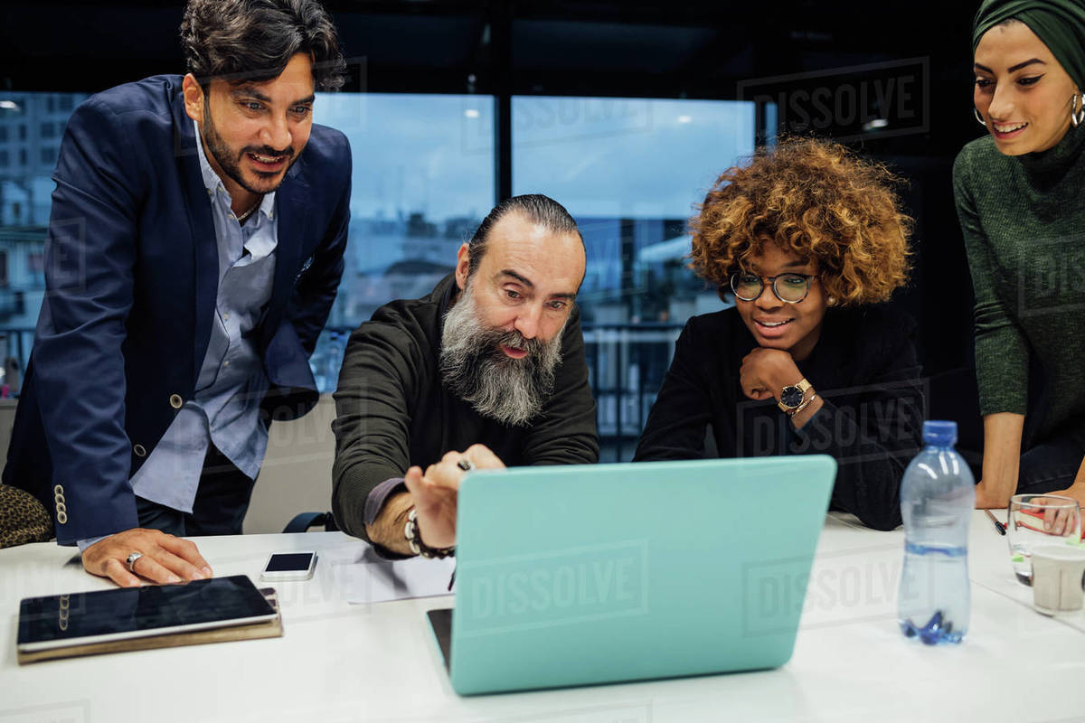 Business partners at brainstorming meeting in office Royalty-free stock photo