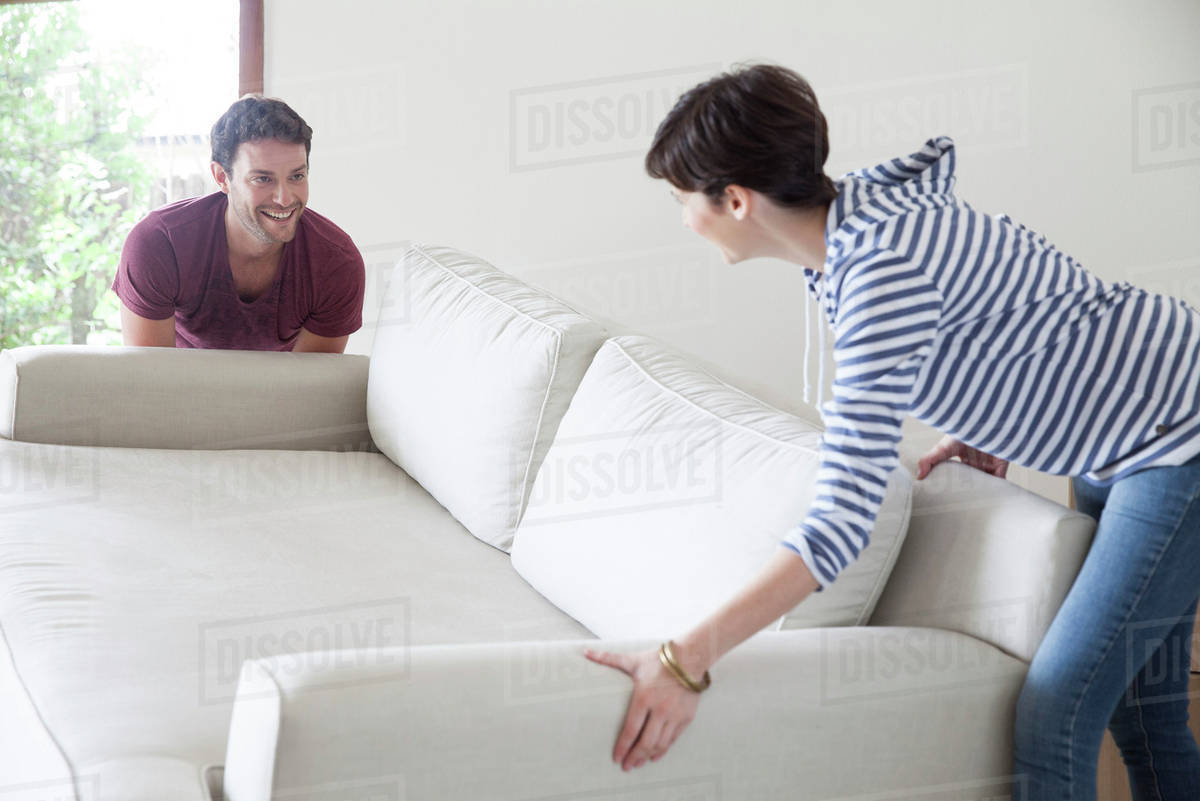 Moving Sofa Together Stock Photo Dissolve Moving Sofa Together